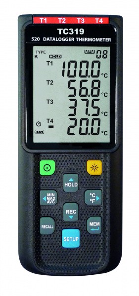 5020-0319 - Temperatur - Datenlogger mit 4 Eingängen